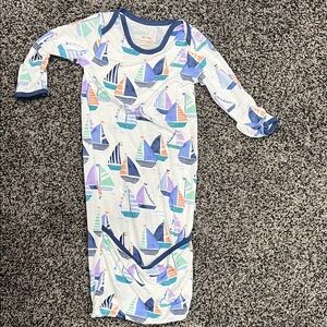 Sailboat Little Sleepies Gown